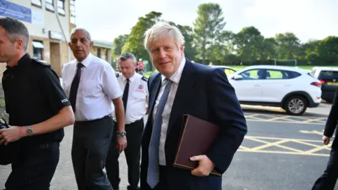 Getty Images Boris Johnson at school