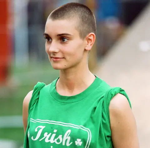 Getty Images Sinead O'Connor at Glastonbury Festival on 27 June 1992