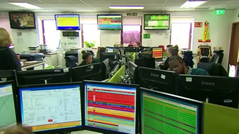 BBC South Central Ambulance Service Control room