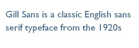 Gill Sans