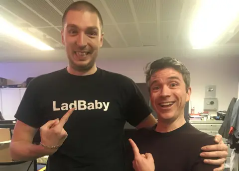 LadBaby with the BBC's Mark Savage