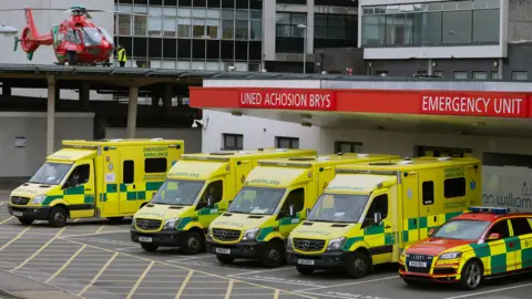 Getty Images University Hospital of Wales, Cardiff