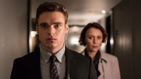 BBC Richard Madden and Keeley Hawes in Bodyguard