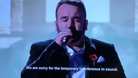 @Madame_LazRagz/Twitter The sound issues affected Danny Tetley's performance