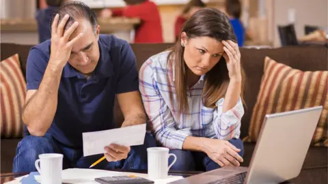 Getty Images Struggling couple