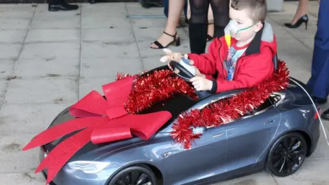 Bradford Hospitals NHS Trust Blake Wignall, a patient on the hospital's paediatric ward