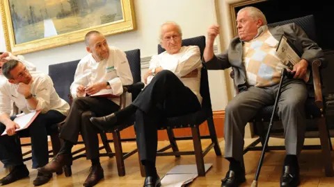 PA Media The Roux dynasty (left-right): Alain Roux, Michel Roux Jnr, Michel Roux and Albert Roux in 2009