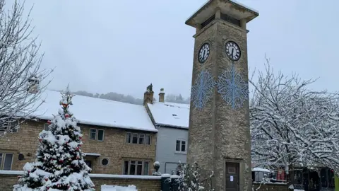 Nailsworth covered in snow