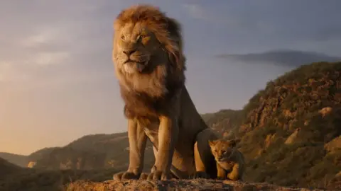 Disney Still from the Lion King film remake