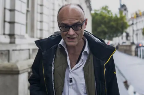 EPA Dominic Cummings arrives in Westminster.