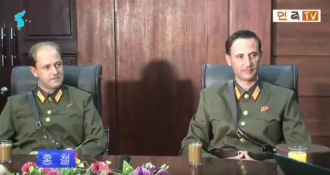 Uriminzokkiri Screenshot of North Korean television interview with James Dresnok's sons