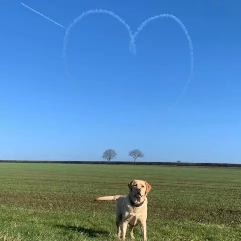 Laura Goodson Red Arrows over Kneeton, Nottinghamshire