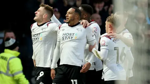 PA Media Rams celebrate goal