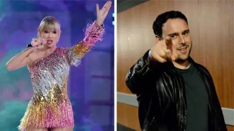 Getty Images Taylor Swift and Scooter Braun