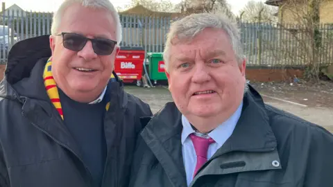 Oliver Conopo/BBC Mark Pengelly and Paul McKenna