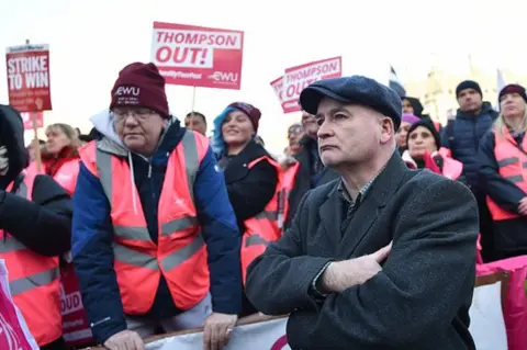 Getty Images RMT general secretary Mick Lynch