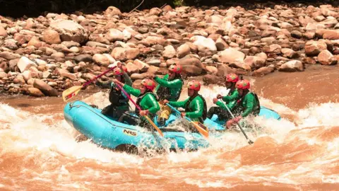 ARN A photo of the team at Caguán Expeditions whitewater rafting