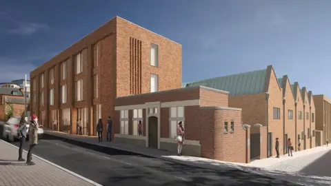 Northampton Borough Council Vulcan Works view from Angel Street