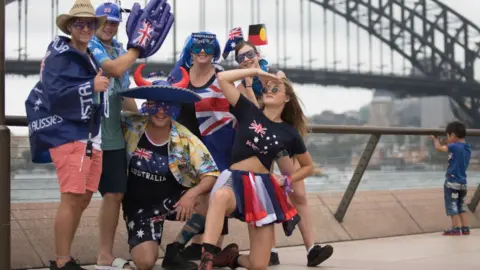 Getty Images Australia Day celebrations in Sydney