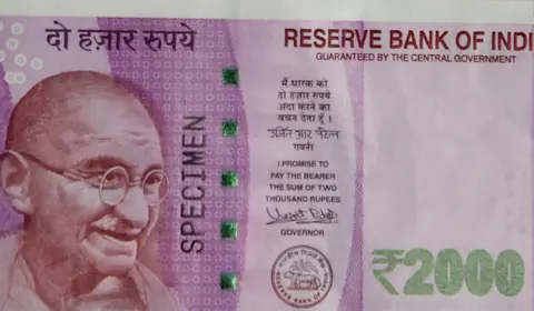 Getty Images A 2000 rupee note