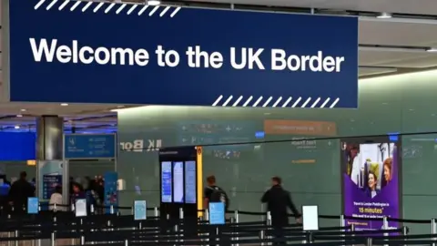 Getty Images UK border at Heathrow
