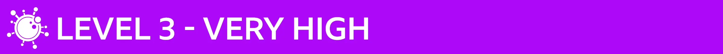 Covid Scotland level 3 banner