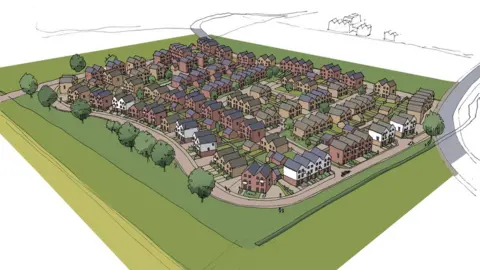 Banks Property Artist's impression of the proposed Kingston Village development