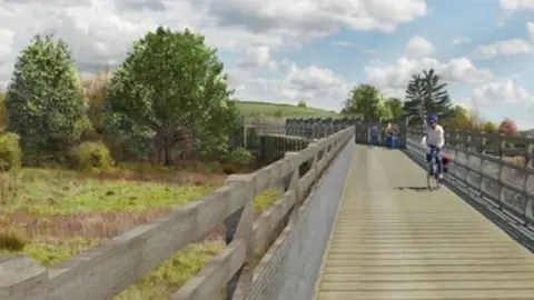 Devon County Council Artist impression of part of the extension