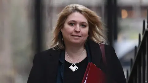 PA Northern Ireland Secretary Karen Bradley arriving at 10 Downing Street, London, for a cabinet meeting