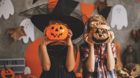 fotostorm File photo of children dressed up for Halloween