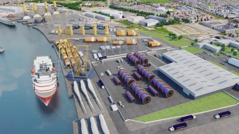 North Tyneside Council Artist's impression of Swans Energy Park