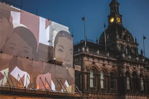 Sheila Barbosa Projections by the Windrush Consortium in Ipswich