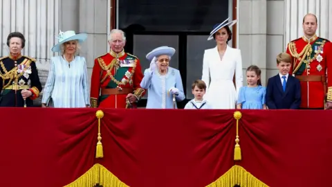 Reuters Royals on the balcony of Buckingham Palace