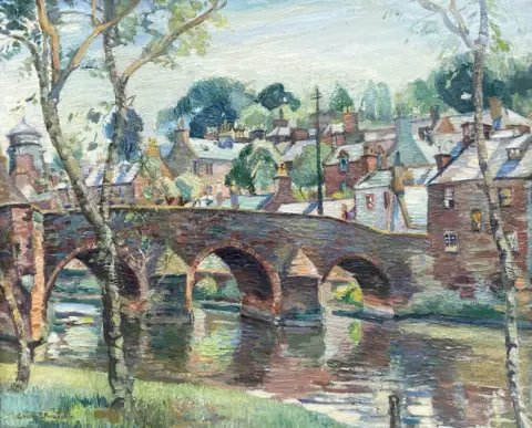 Artist's Family Chris Fergusson painting