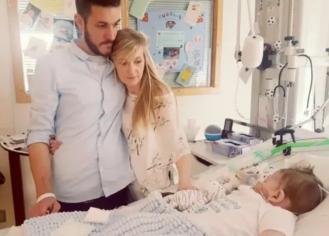 Featureworld Chris Gard and Connie Yates with their son Charlie Gard