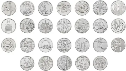 The Royal Mint New 10p coin designs