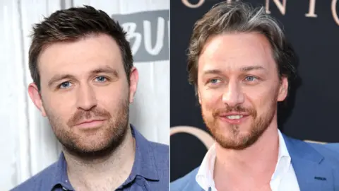 Getty Images James McArdle and James McAvoy