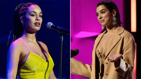 Getty Images Left to right: Jorja Smith and Dua Lipa