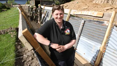 PETER JOLLY NORTHPIX Jemma Middleton in one of the trenches