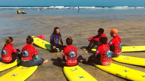 Perranporth Surf School Gavin Walsh with Perranporth Surf School