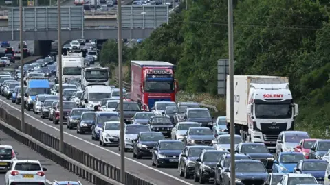 Getty Images Congestion on the M25