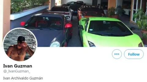 Twitter Twitter feed of Sinaloa cartel member, Ivan Guzman
