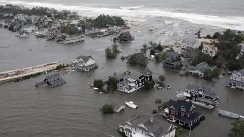 Reuters/US Air Force Damage to the New Jersey Coast from Hurricane Sandy