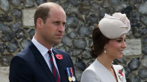 AFP/Getty Images The Duke and Duchess of Cambridge also attended the ceremony