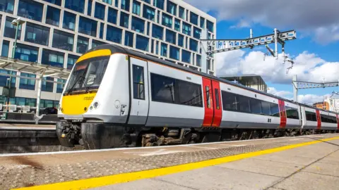 Transport for Wales A refurbished class 170 in Cardiff