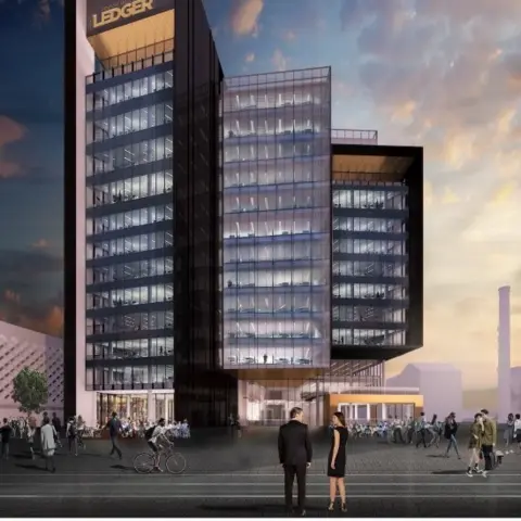 Rightacres Artist's impression of the 12-storey office block