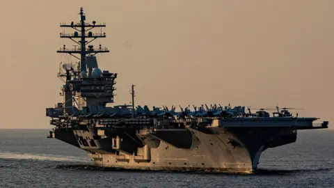 Reuters File photo of the USS Eisenhower stationed in the Red Sea