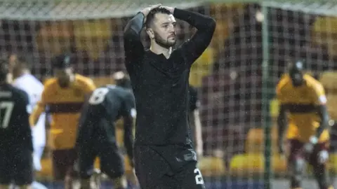 Hearts defender Craig Halkett after the defeat to Motherwell