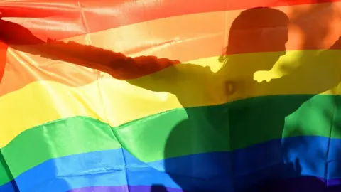 AFP/Getty Images Rainbow flag