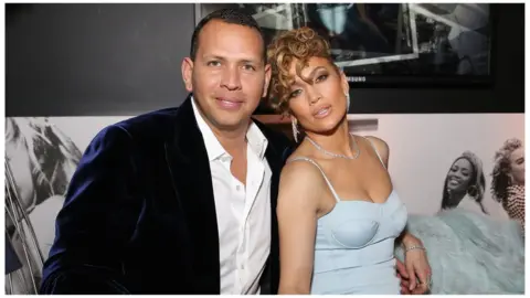 Getty Images Alex Rodriguez and Jennifer Lopez